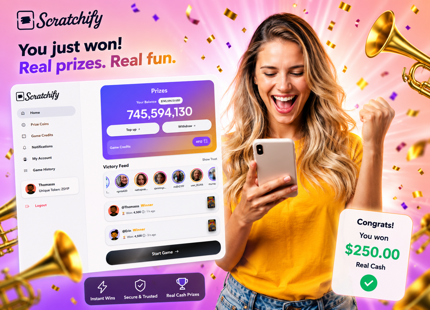 Real Cash Scratch Card Online